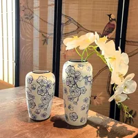 Chinoiserie Flower Ceramics Vase main image 2