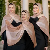 Women's Vacation Simple Style Color Block Chiffon Kerchief sku image 4