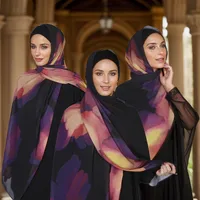 Women's Vacation Simple Style Color Block Chiffon Kerchief main image 3