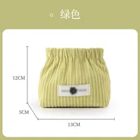 Casual Simple Style Solid Color Corduroy Storage Bag sku image 3