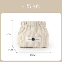 Casual Simple Style Solid Color Corduroy Storage Bag sku image 4
