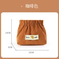 Casual Simple Style Solid Color Corduroy Storage Bag sku image 8