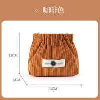 Casual Simple Style Solid Color Corduroy Storage Bag sku image 1