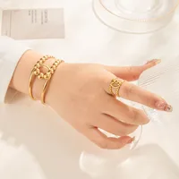 French Style Simple Style Geometric 304 Stainless Steel Unisex Jewelry Set main image 1