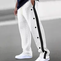 Men's Stylish Jacquard Button Casual Pants - Heavyweight All - Season Trousers In European Sizes main image 2