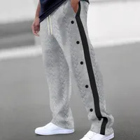 Men's Stylish Jacquard Button Casual Pants - Heavyweight All - Season Trousers In European Sizes main image 4