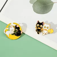 Cartoon Style Cat Alloy Plating Unisex Brooches main image 3