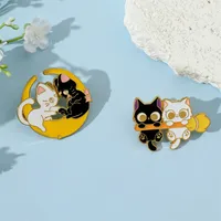 Cartoon Style Cat Alloy Plating Unisex Brooches main image 4