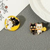 Cartoon Style Cat Alloy Plating Unisex Brooches main image 5