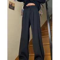 English Title: Japanese Style Men's Casual Suit Pants Wide - Leg Draped Trousers Relaxed Fit Spring Collection main image 1