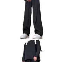 English Title: Japanese Style Men's Casual Suit Pants Wide - Leg Draped Trousers Relaxed Fit Spring Collection main image 2