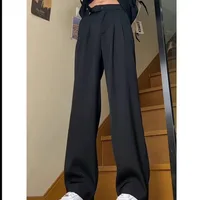 English Title: Japanese Style Men's Casual Suit Pants Wide - Leg Draped Trousers Relaxed Fit Spring Collection sku image 4