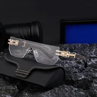 Vintage Style Hawaiian Geometric Pc Square Frameless Glasses main image 1