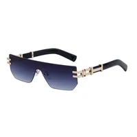 Vintage Style Hawaiian Geometric Pc Square Frameless Glasses main image 5