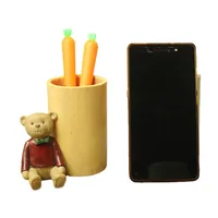 1 Piece Bear Learning Resin Cute Pen Holder main image 2