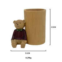 1 Piece Bear Learning Resin Cute Pen Holder sku image 1