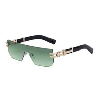 Vintage Style Hawaiian Geometric Pc Square Frameless Glasses sku image 3