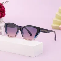 Vacation Classic Style Solid Color Pc Cat Eye Full Frame Glasses main image 1