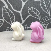 Easter Cute Rabbit Silica Gel Candle Mould 1 Piece main image 4