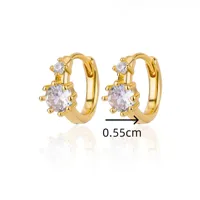 1 Pair Elegant Simple Style Geometric Copper Earrings main image 2