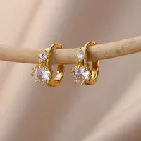 1 Pair Elegant Simple Style Geometric Copper Earrings sku image 2