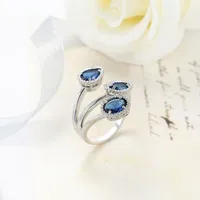 Shiny Water Droplets Copper Women's Rings main image 1