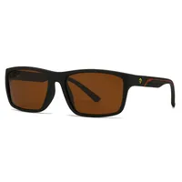 Casual Solid Color PC Polarized Light Square Full Frame Glasses main image 4