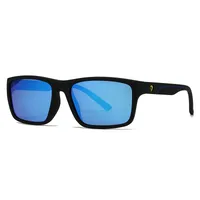 Casual Solid Color PC Polarized Light Square Full Frame Glasses main image 5