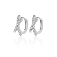1 Pair Elegant Simple Style Geometric Copper Earrings sku image 12