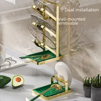 Luxury Kitchen Utensil Holder Draining Board For Pot Lid Multi-layer Storage Cup Holder Lightweight Pot Cover Rack main image 4