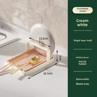 Luxury Kitchen Utensil Holder Draining Board For Pot Lid Multi-layer Storage Cup Holder Lightweight Pot Cover Rack sku image 2