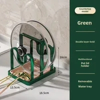 Luxury Kitchen Utensil Holder Draining Board For Pot Lid Multi-layer Storage Cup Holder Lightweight Pot Cover Rack sku image 7