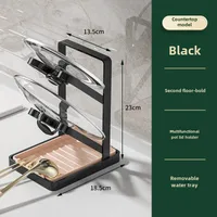 Luxury Kitchen Utensil Holder Draining Board For Pot Lid Multi-layer Storage Cup Holder Lightweight Pot Cover Rack sku image 9