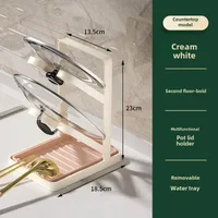 Luxury Kitchen Utensil Holder Draining Board For Pot Lid Multi-layer Storage Cup Holder Lightweight Pot Cover Rack sku image 10