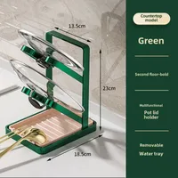 Luxury Kitchen Utensil Holder Draining Board For Pot Lid Multi-layer Storage Cup Holder Lightweight Pot Cover Rack sku image 11
