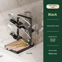Luxury Kitchen Utensil Holder Draining Board For Pot Lid Multi-layer Storage Cup Holder Lightweight Pot Cover Rack sku image 17