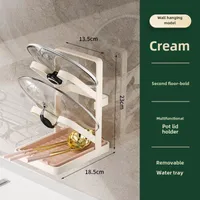 Luxury Kitchen Utensil Holder Draining Board For Pot Lid Multi-layer Storage Cup Holder Lightweight Pot Cover Rack sku image 18