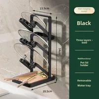 Luxury Kitchen Utensil Holder Draining Board For Pot Lid Multi-layer Storage Cup Holder Lightweight Pot Cover Rack sku image 21