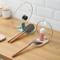 Pot Lid Rack Storage Cleaning Tool Kitchen Utensil Organizer Holder Wall Mounted Pot Cover Hanger Space Saving main image 2