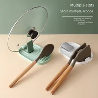 Pot Lid Rack Storage Cleaning Tool Kitchen Utensil Organizer Holder Wall Mounted Pot Cover Hanger Space Saving main image 3