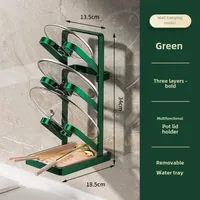 Luxury Kitchen Utensil Holder Draining Board For Pot Lid Multi-layer Storage Cup Holder Lightweight Pot Cover Rack sku image 23