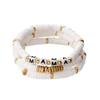 Retro Modern Style Artistic Letter Synthetic Resin Soft Clay Mother'S Day Unisex Bracelets main image 10