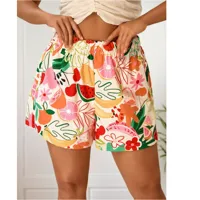 Women's Daily Casual Tropical Flower Shorts Shorts main image 2