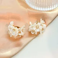 1 Pair Sweet Flower Plating Alloy Earrings main image 3