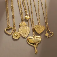 Romantic Simple Style Heart Shape Wings Lock 304 Stainless Steel Women's Pendant Necklace main image 1