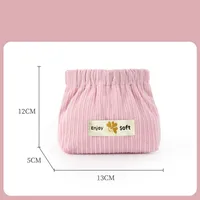 Casual Simple Style Solid Color Corduroy Storage Bag main image 3