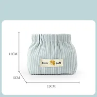 Casual Simple Style Solid Color Corduroy Storage Bag main image 4