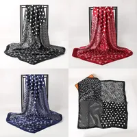 Women's Vintage Style Classic Style Polka Dots Polyester Satin Silk Scarf main image 1