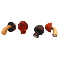 Cute Mushroom Wood Refrigerator Magnet main image 5