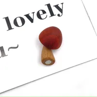 Cute Mushroom Wood Refrigerator Magnet sku image 4